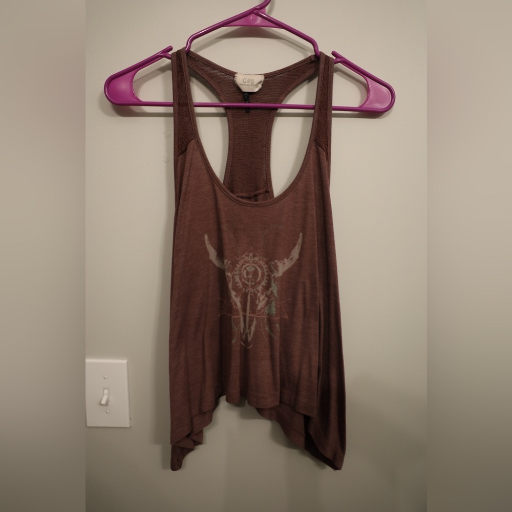 Medium brown tank top